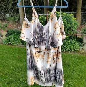 Tie dye mini dress